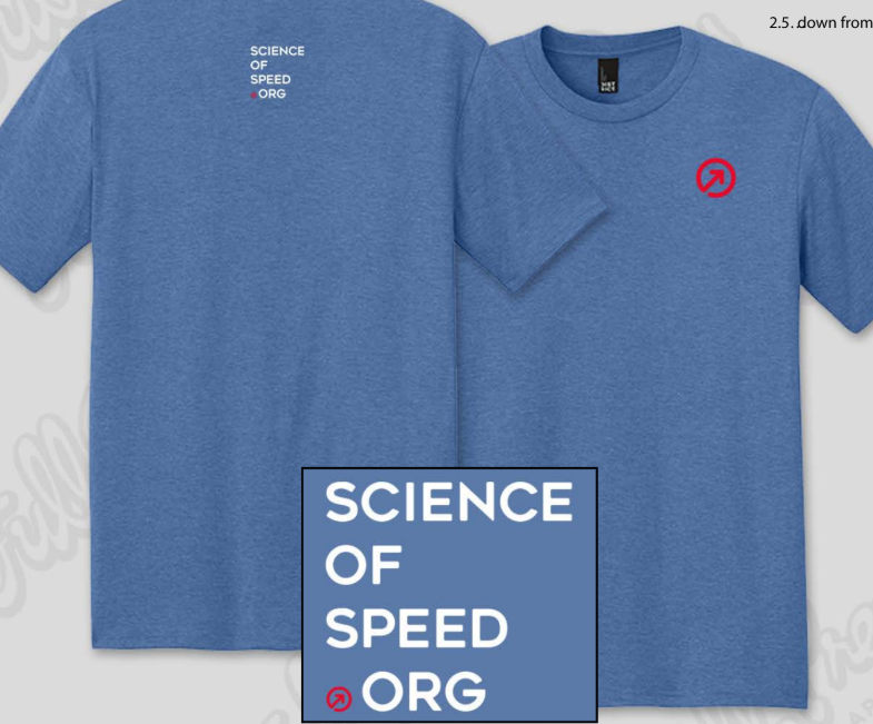 SoS podium t-shirts - Science of Speed
